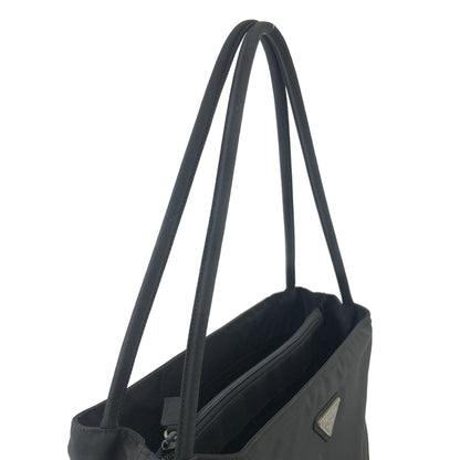 PRADA Triangle Logo  Nylon Handbag Black Vintage a3ew6f