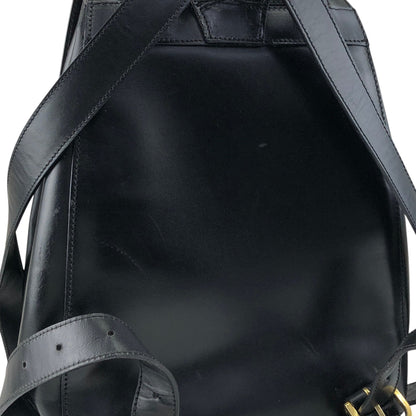 CELINE Gancini Backpack Black Vintage 6s3thv