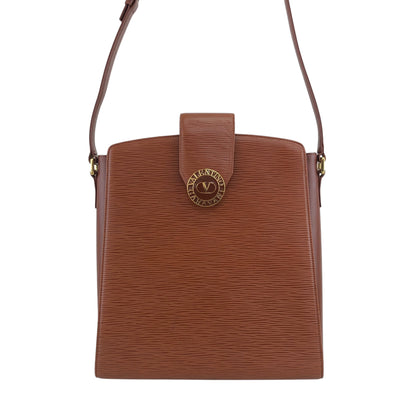 VALENTINO GARAVANI Logo Shoulder bag Brown Vintage 3vzxyh