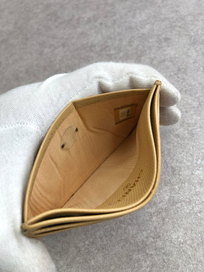CHANEL Card holder Beige Vintage sap6sk