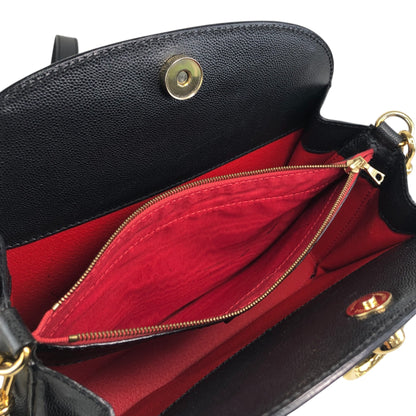 CELINE Circle Logo Shoulder bag Black Vintage 5rb8tv