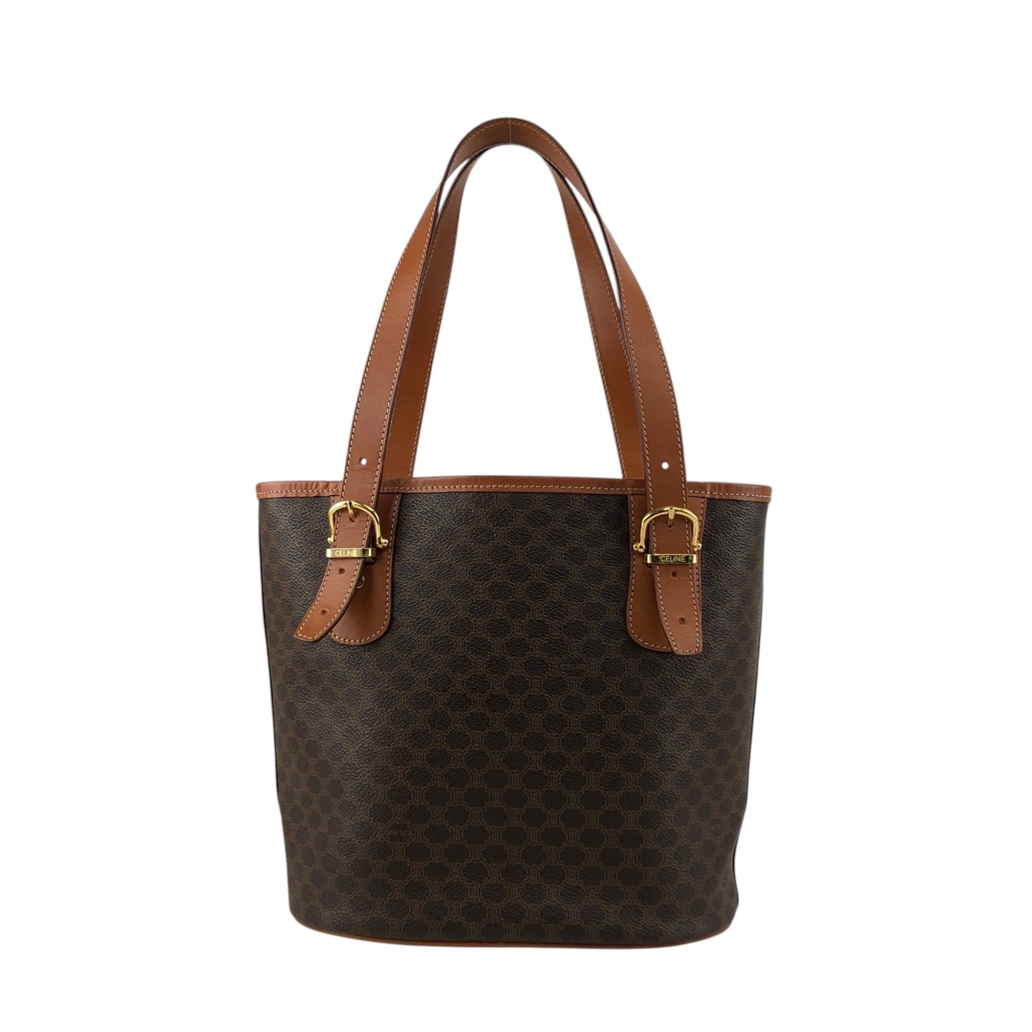 CELINE Macadam Blason Totebag Brown Vintage 2d6sne
