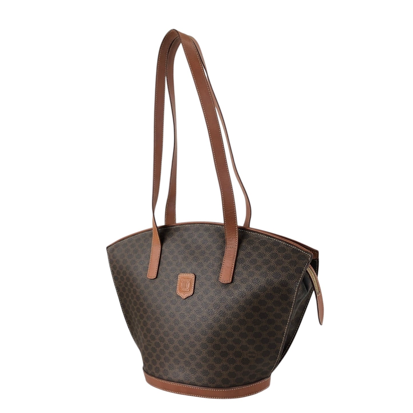 CELINE Macadam Blason Totebag Brown Vintage g7dsz6