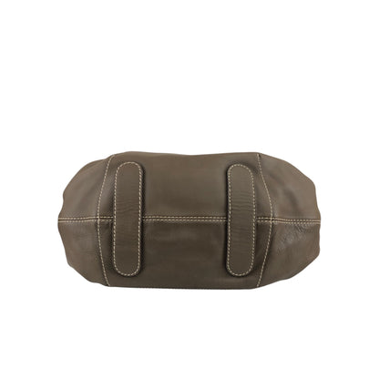 LOEWE Logo Embossed Shoulder bag Brown Vintage fsvn5t