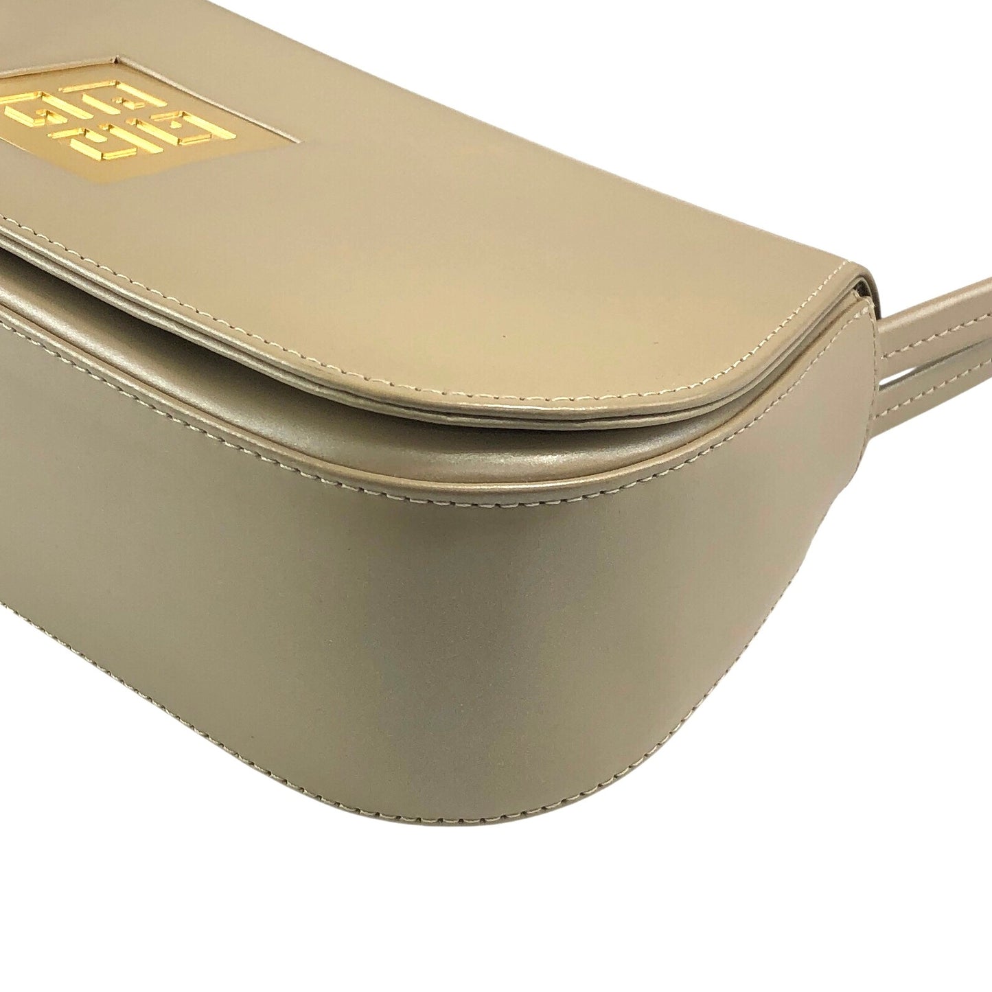 GIVENCHY Logo Handbag Beige Vintage f832t4