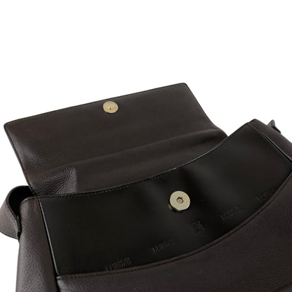 LOEWE Logo Shoulder bag Dark Brown Vintage siikib