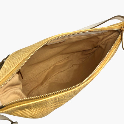 Salvatore Ferragamo Shoulder bag Beige AU-21 D035 Vintage mc74rn