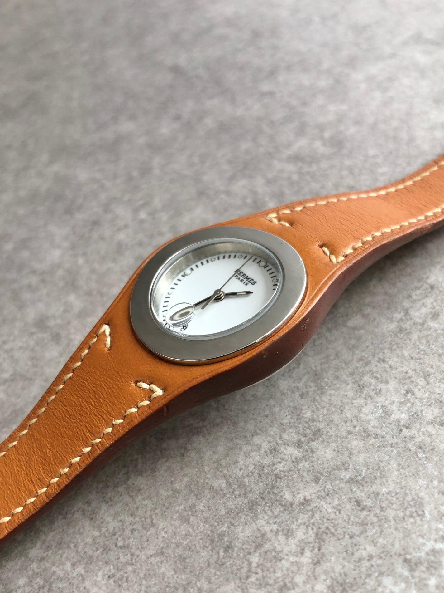 HERMES Watch Brown Vintage hn5zx5