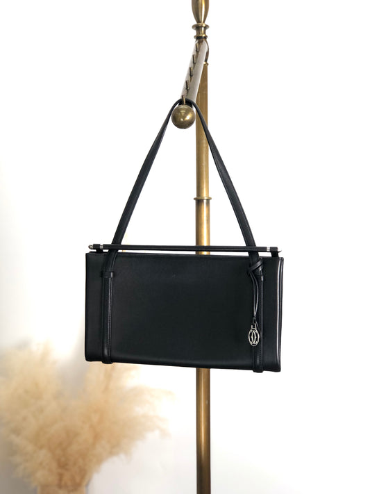 Cartier Small Handbag Black Vintage n6hx3m