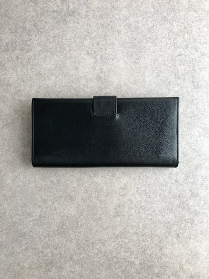 CELINE Horse Bit Long Wallet Black Vintage t6vnxy