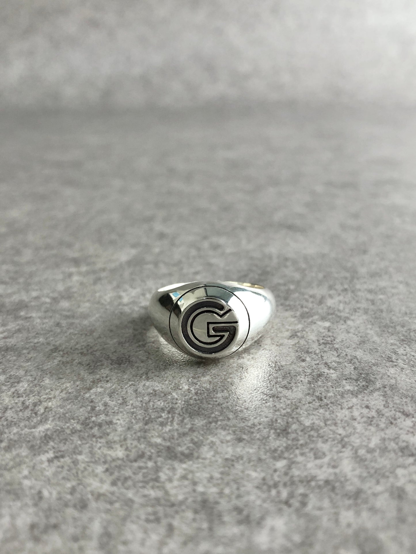 GUCCI G Motif SILVER925 Ring Silver Vintage giripw