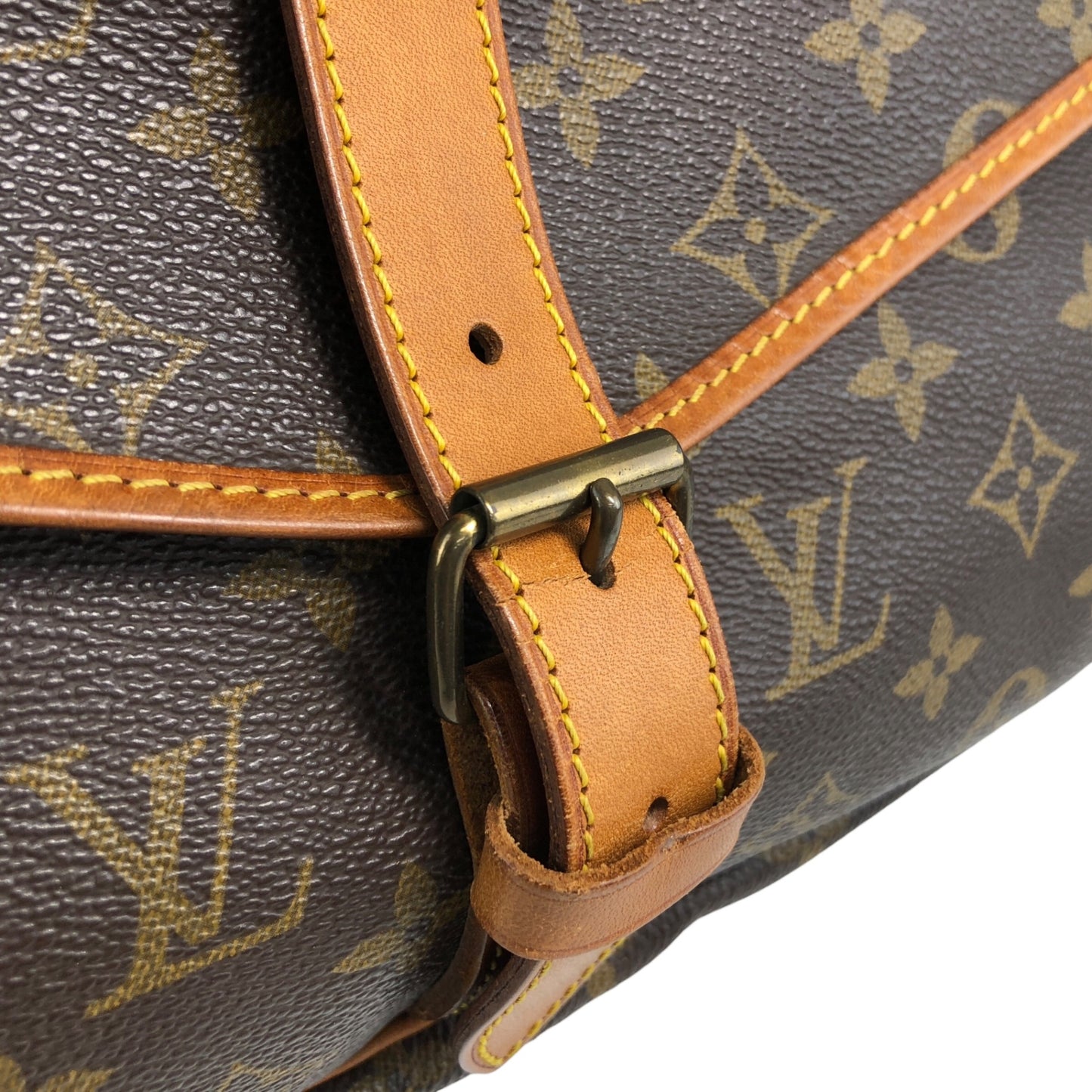 LOUIS VUITTON Monogram Shoulder bag Brown M42256 Vintage 38nfh4