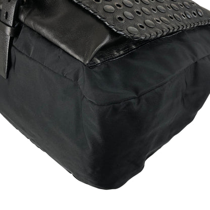 PRADA Triangle Logo Shoulder bag Black Vintage g37esw