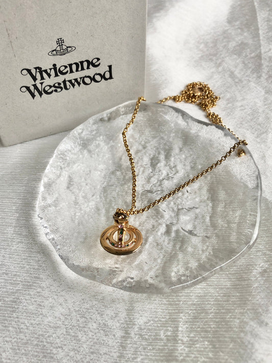 Vivienne Westwood Necklace Gold Vintage drj2s4