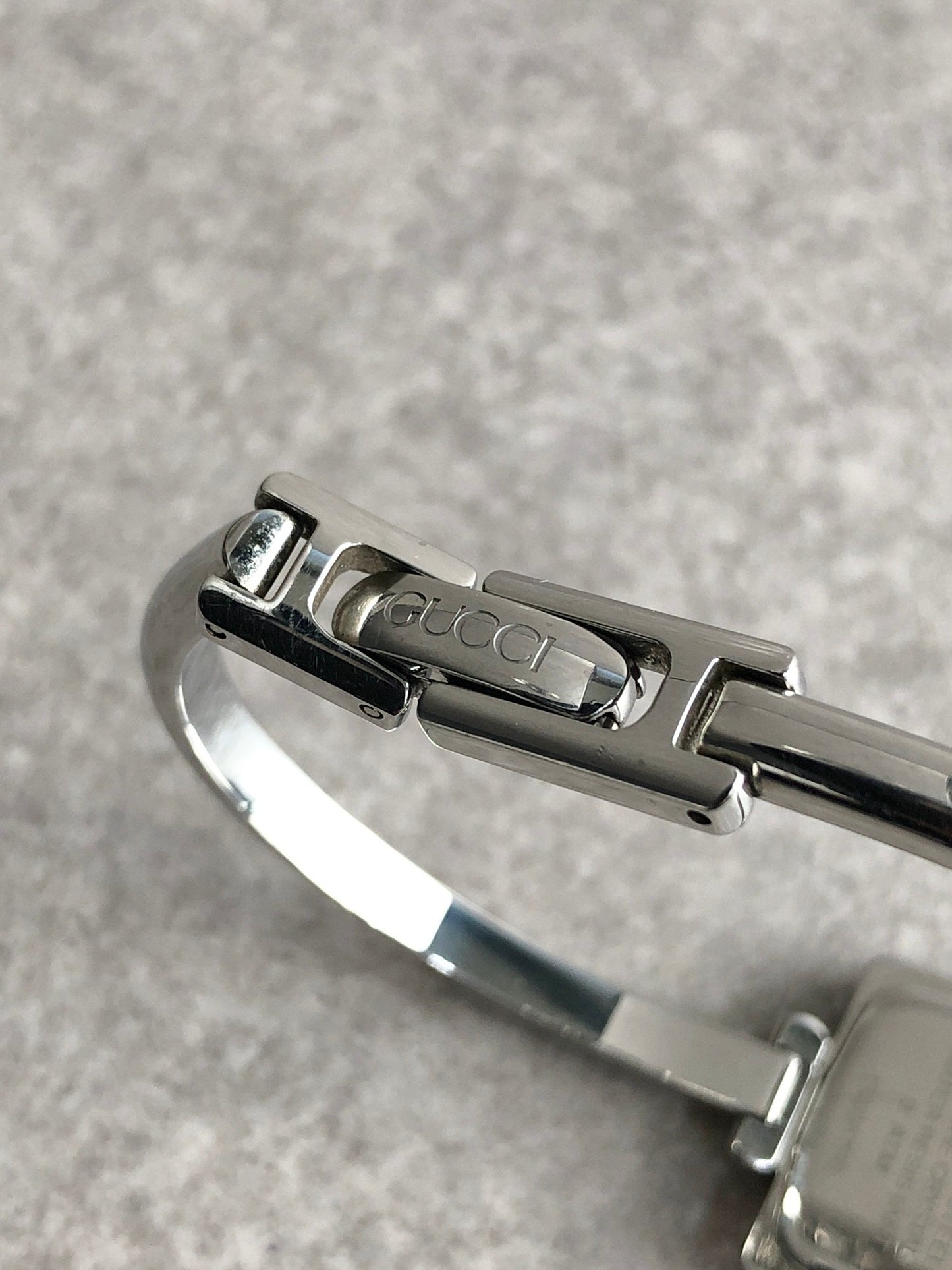 GUCCI Bangle Watch Silver 1900L Vintage ahc5hy