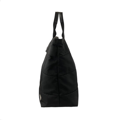 PRADA Tessuto Triangle Logo Two-way Handbag Shoulder bag Black Vintage 4s54ei