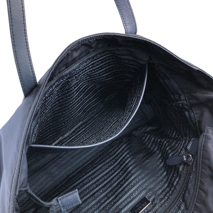 PRADA Tessuto Triangle Logo Totebag Navy Vintage 3j5ghg