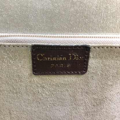 Christian Dior Metal Closure Two-way Handbag Shoulder bag Brown Vintage 2iixfe