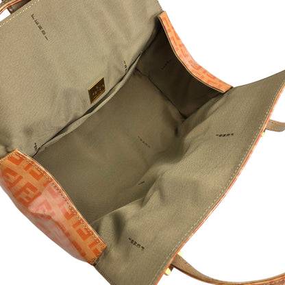 FENDI Zucchino Handbag Orange Vintage snr2vs
