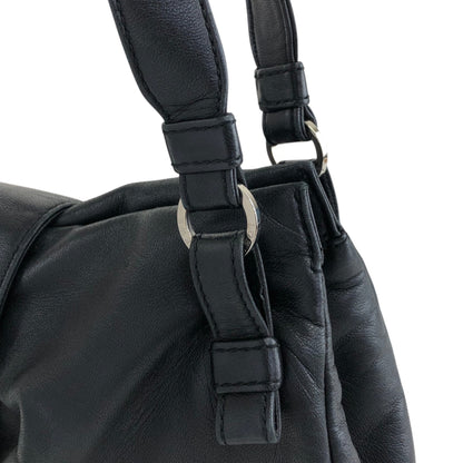 LOEWE Anagram Handbag Shoulder bag Black Vintage pk4pvs