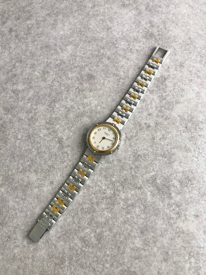 HERMES Quartz Watch Silver Vintage yrrfh4
