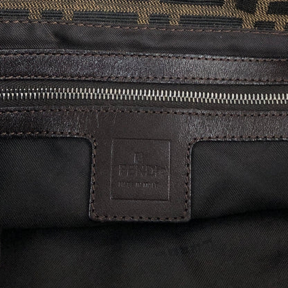 FENDI Zucca Logo Shoulder bag Brown Vintage df4sym
