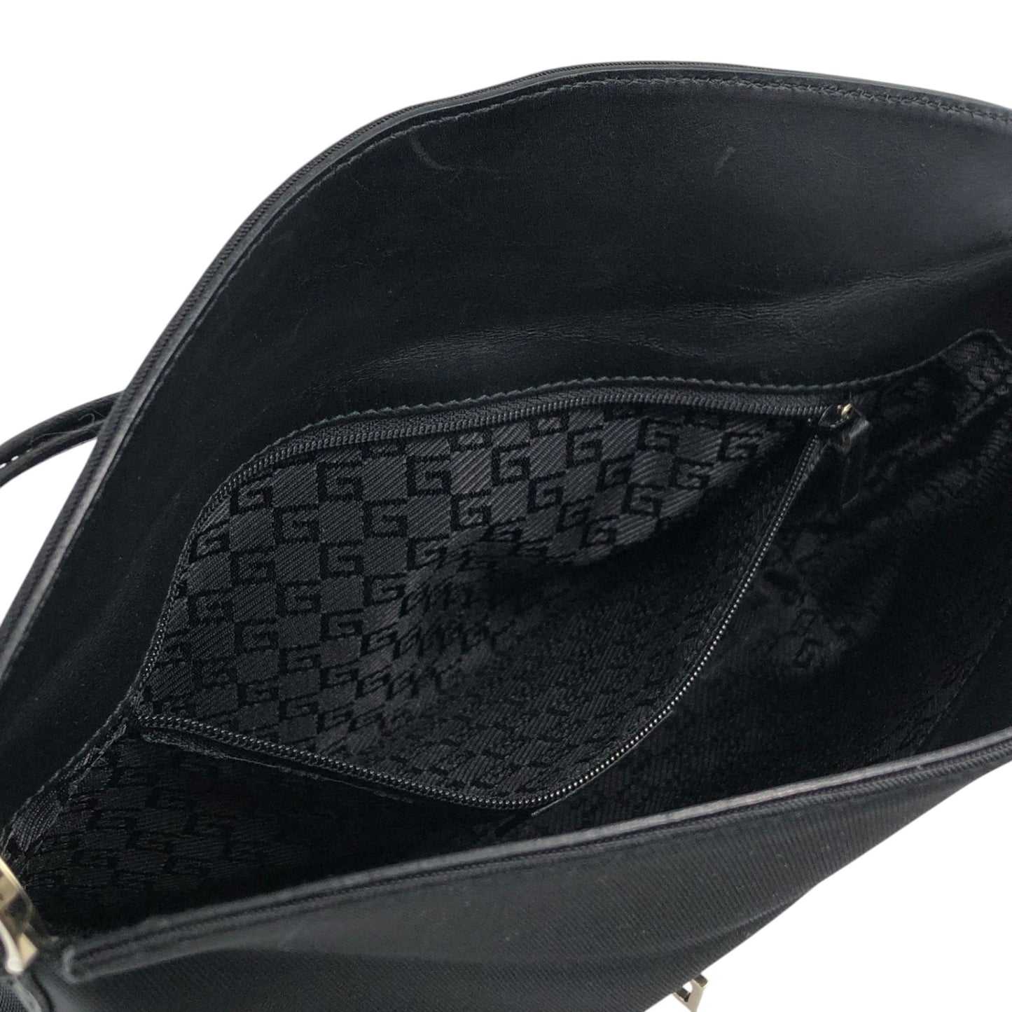 GUCCI Jackie Shoulder bag Black Vintage 8e828u