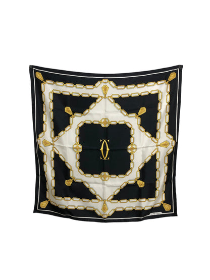 Cartier Scarf Black Vintage pvjkn5