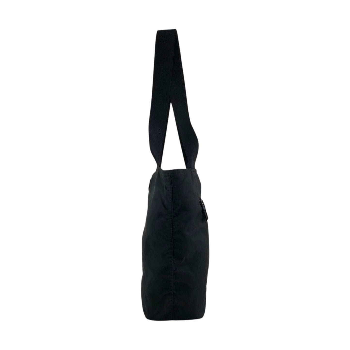 PRADA Tessuto Triangle Logo Totebag Black Vintage dmp62y