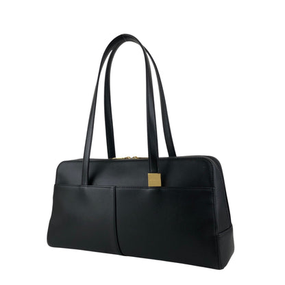 BURBERRY Logo Totebag Black Vintage y6x2fb