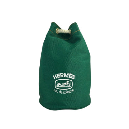 HERMES 抽繩單肩包 綠色 復古 2xk83n