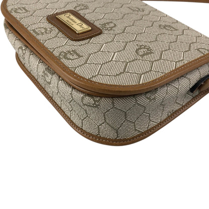 Christian Dior Honeycomb Pattern Small  Shoulder bag Beige Vintage tumbw8