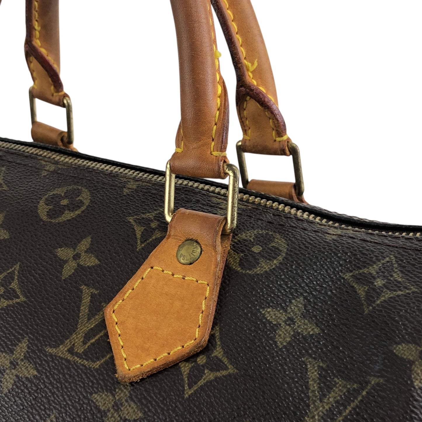 LOUIS VUITTON Monogram Speedy30 Small Boston bag Handbag Brown M41526 Vintage cdk84f