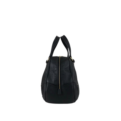 CELINE Logo Small Boston bag Handbag Black Vintage fr3ikk