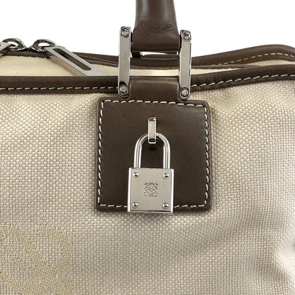 LOEWE Amazona Anagram Handbag Beige Vintage srrkp4