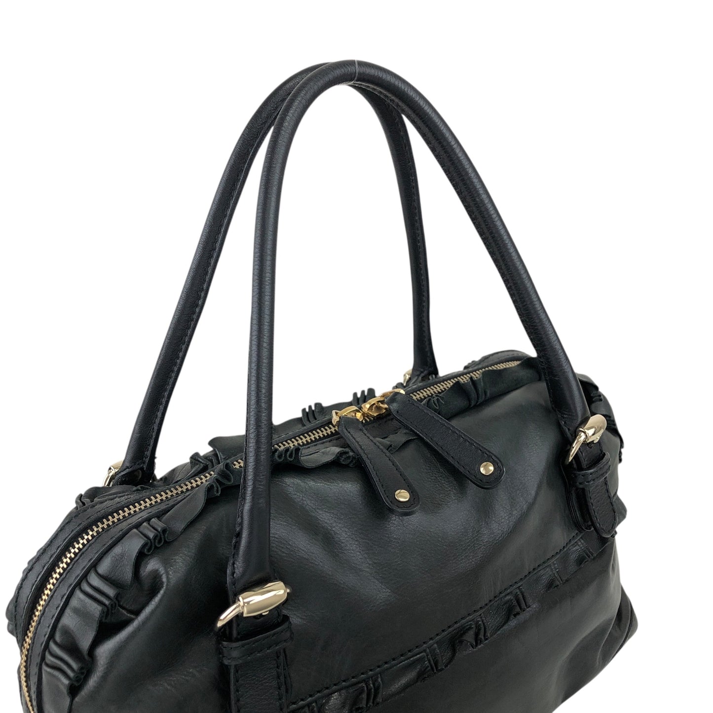 GUCCI Handbag Black Vintage ns25kt