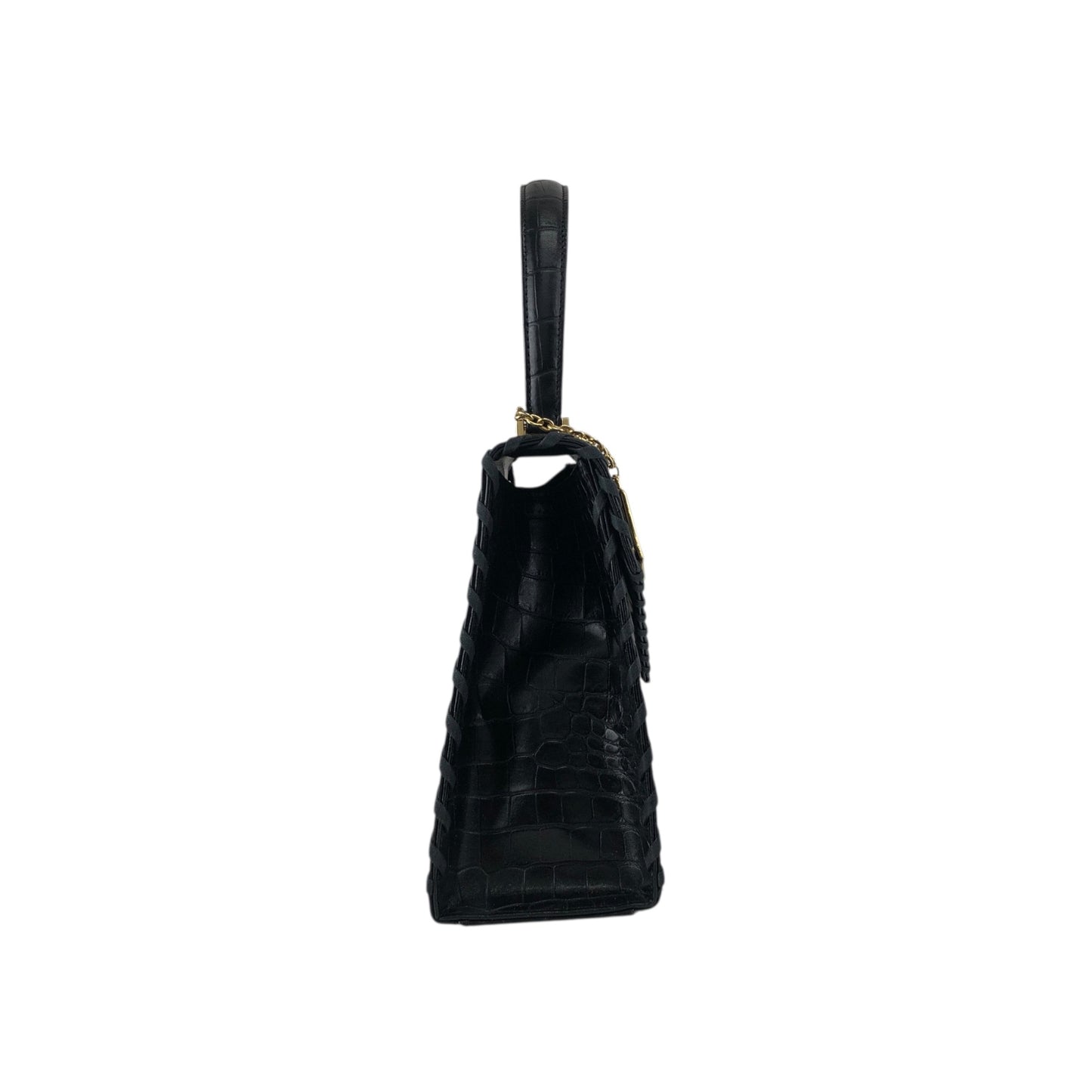 Yves Saint Laurent YSL Charm Handbag Black Vintage dxsc3k