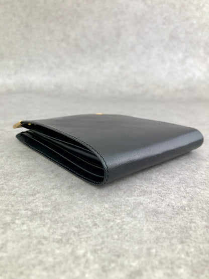 Yves Saint Laurent Folded Wallet Black Vintage w3zyzd