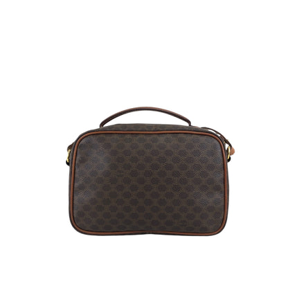 CELINE Macadam Blason Two-way Handbag Shoulder bag Brown Vintage 8rtyi2