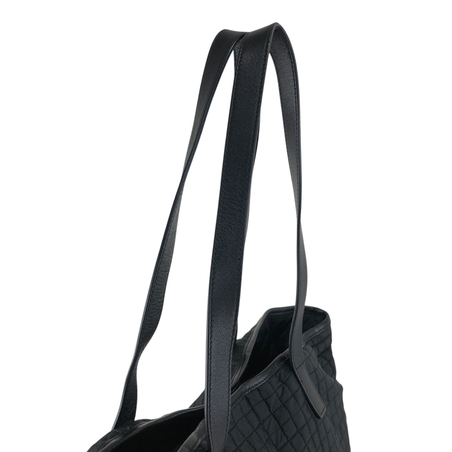 PRADA Triangle Logo Handbag Black Vintage vjh8nj