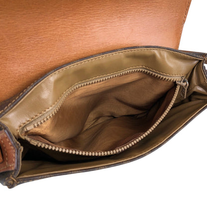 CELINE Macadam Blason Shoulder bag Brown Vintage u8j887