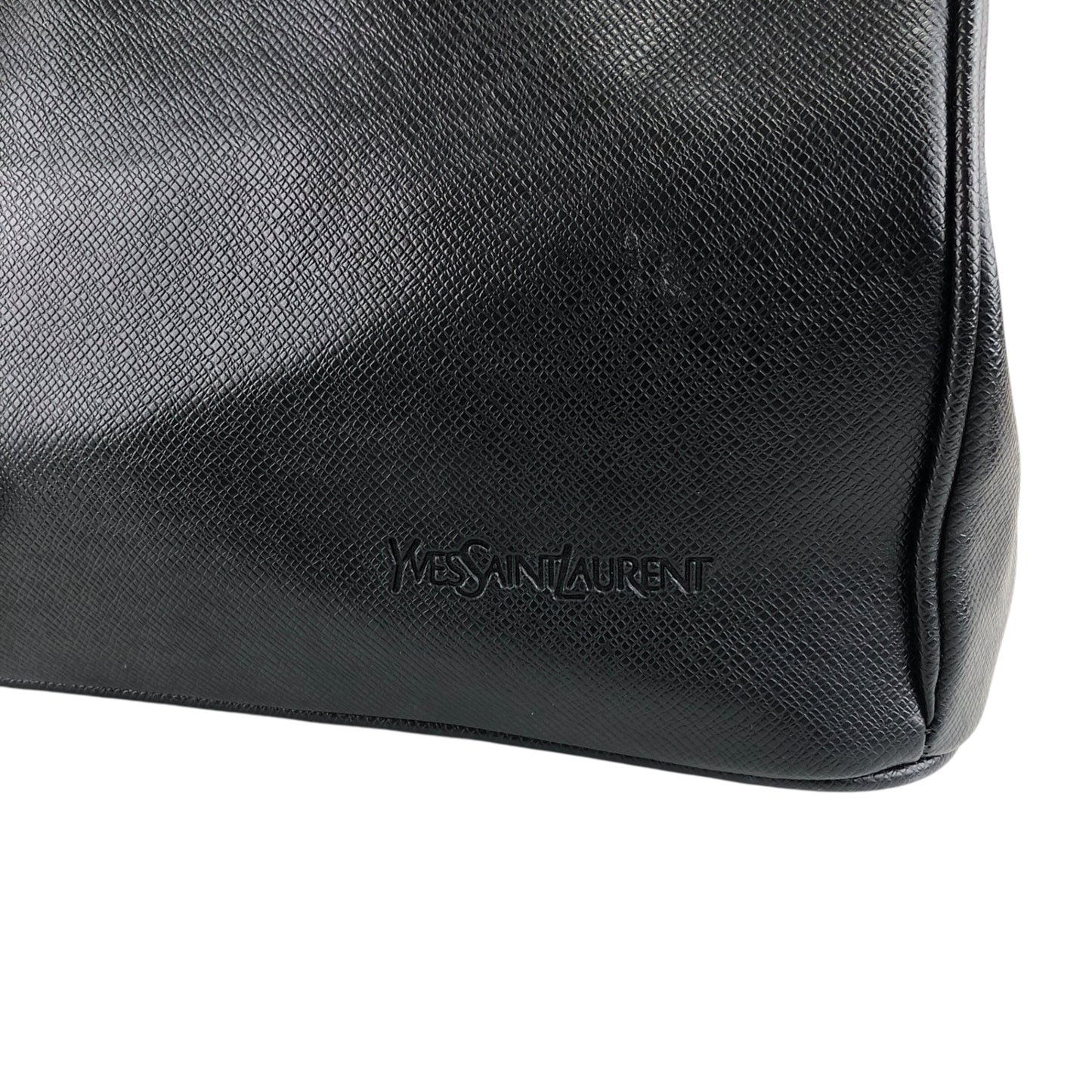 Yves Saint Laurent Turn Lock Handbag Black Vintage 74yryb