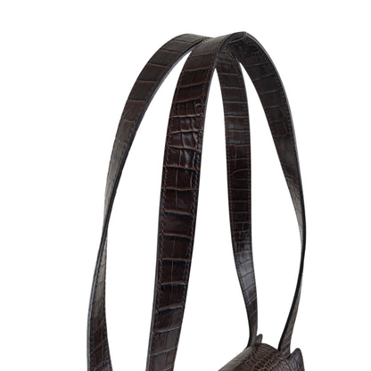 Yves Saint Laurent YSL Logo Handbag Brown Vintage 2xrtap