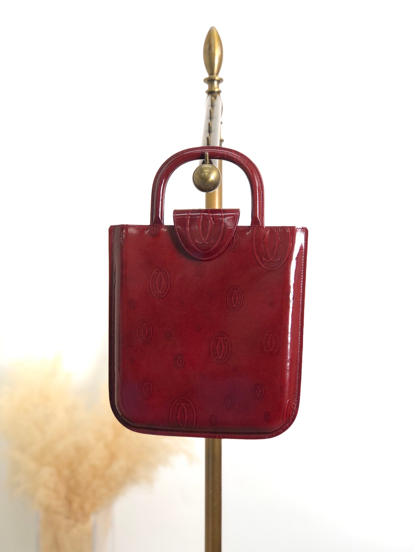 Cartier Handbag Red Vintage 6ntyn7
