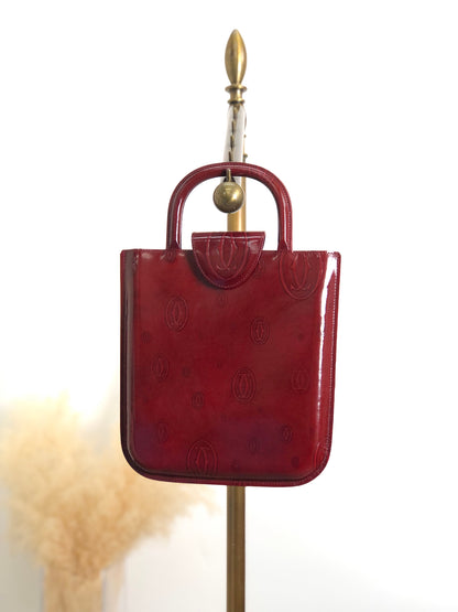 Cartier Handbag Red Vintage 6ntyn7