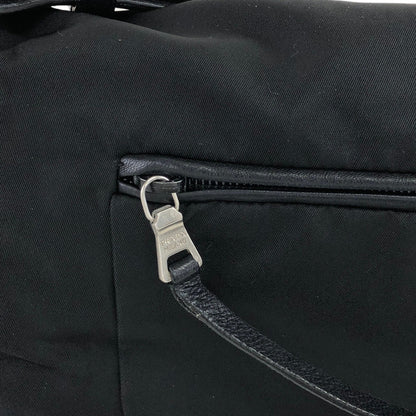 PRADA Triangle Logo Nylon Shoulder bag Black Vintage 84edy4
