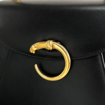 Cartier Top Handle Handbag Black Vintage dtgya8