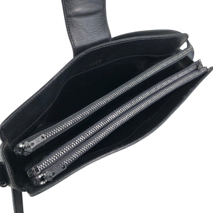 CELINE Triomphe Shoulder bag Black Vintage 5bs5ri