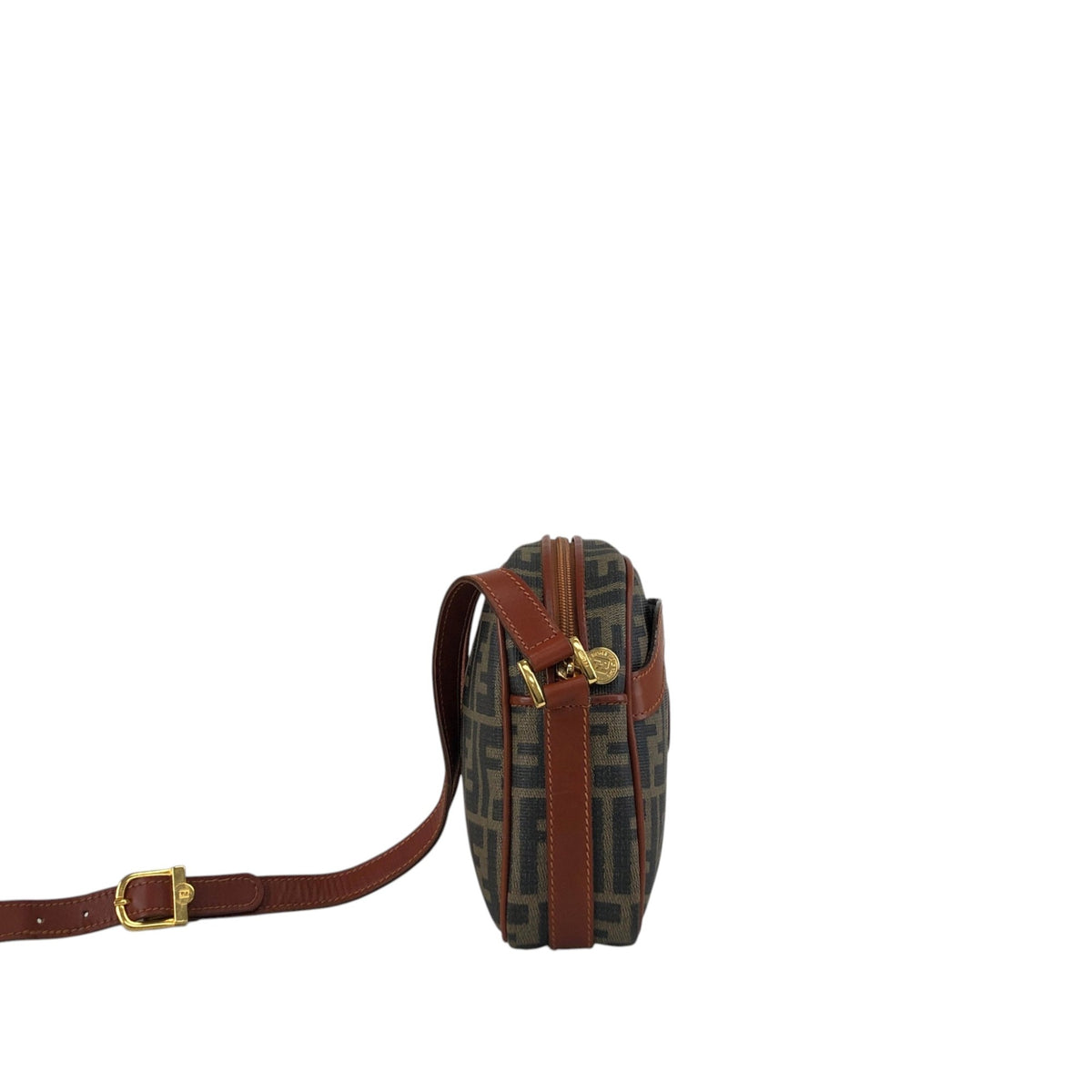 FENDI Zucca Logo Shoulder bag Brown Vintage ycr64x