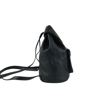 Christian Dior Logo Charm Backpack Black Vintage i7gek7